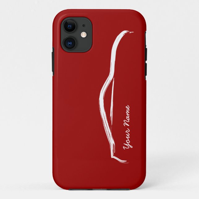Capa Para iPhone Da Case-Mate "adicione seu" Nissan conhecido 370z no fundo (Verso)
