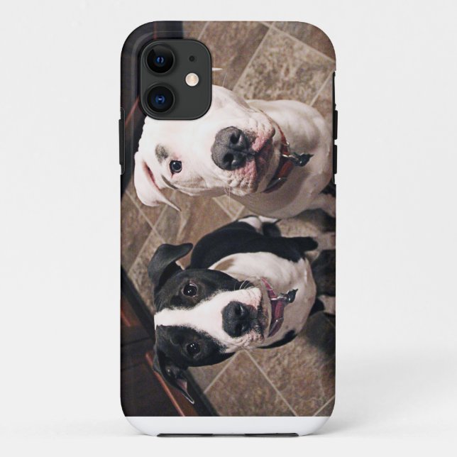 Capa Para iPhone Da Case-Mate adoráveis filhotes de pitbull cachorros (Verso)