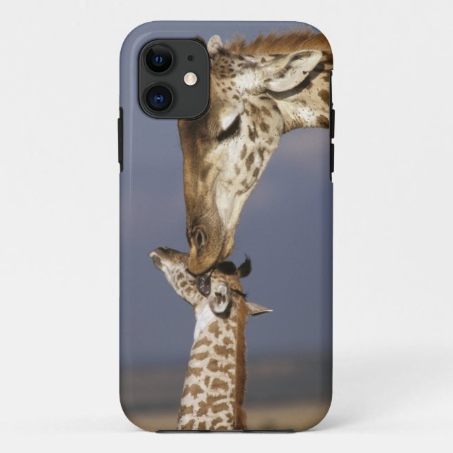 Capa Para iPhone Da Case-Mate África, Quênia, Masai Mara. Girafas (Girafa) (Verso)