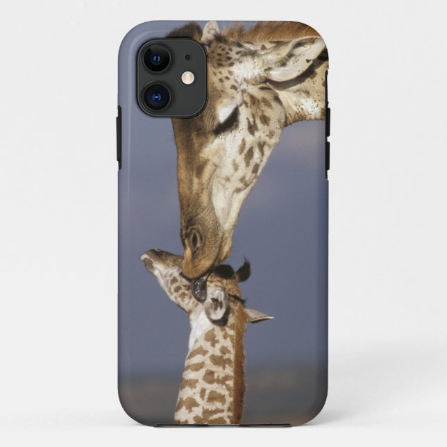 Capa Para iPhone Da Case-Mate África, Quênia, Masai Mara. Girafas (Girafa) (Verso)