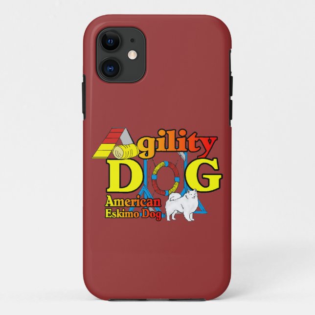 Capa Para iPhone Da Case-Mate Agilidade de Cão Eskimo Americano (Verso)