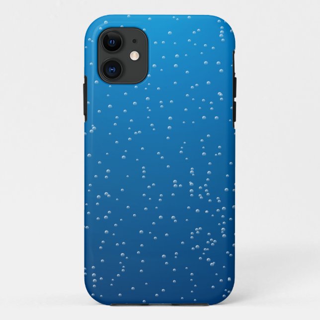 Capa Para iPhone Da Case-Mate Água Azul Profunda e Bolhas de Mini (Verso)
