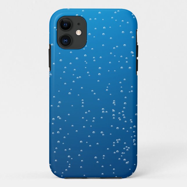 Capa Para iPhone Da Case-Mate Água Azul Profunda e Bolhas Pequenas (Verso)