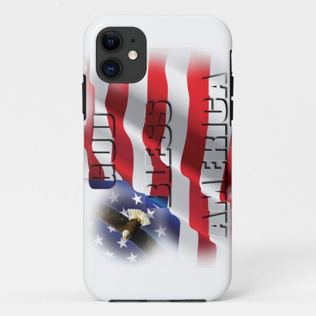 Capa Para iPhone Da Case-Mate Águia Ascendente Muito Patriótica G.B.A (Verso)