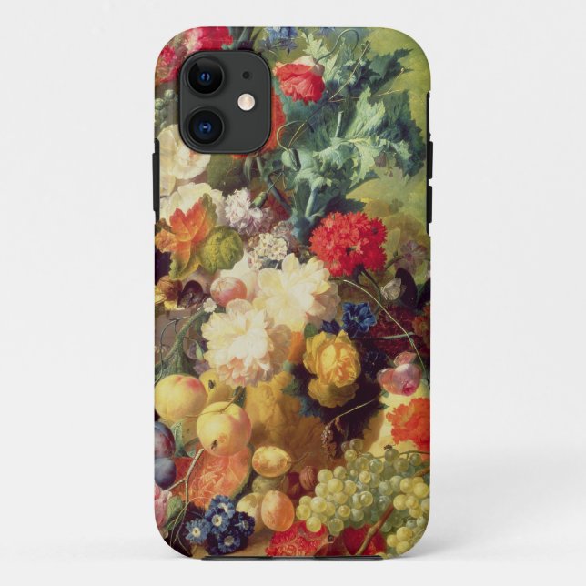 Capa Para iPhone Da Case-Mate Ainda vida com flores e fruta (Verso)