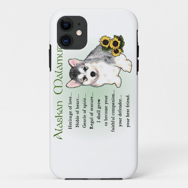 Capa Para iPhone Da Case-Mate Alaskan Malamute Dog Art (Verso)