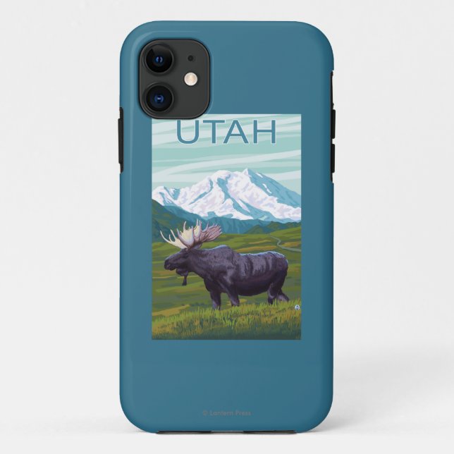 Capa Para iPhone Da Case-Mate Alces com MountainUtah (Verso)
