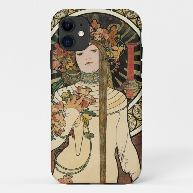 Capa Para iPhone Da Case-Mate Alfonse Mucha Trappistine Nouveau (Verso)