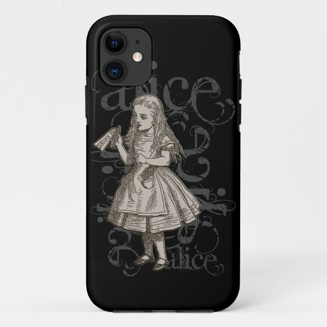 Capa Para iPhone Da Case-Mate Alice no Grunge do país das maravilhas (Verso)
