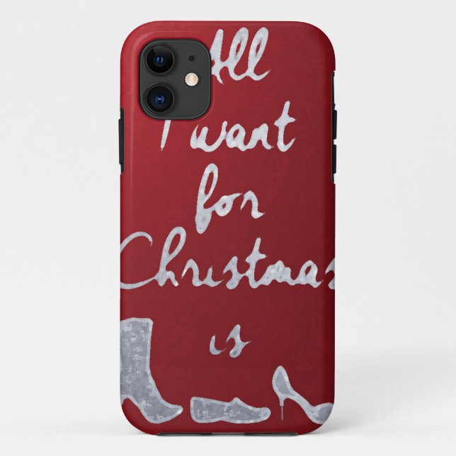 Capa Para iPhone Da Case-Mate All i want for Crhristmas is... iphone (Verso)