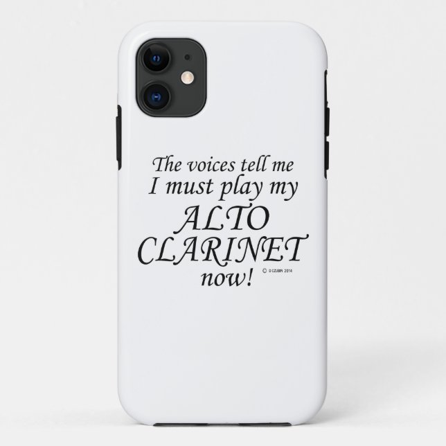 Capa Para iPhone Da Case-Mate Alto Clarinet Voices Diz Que Deve Brincar (Verso)
