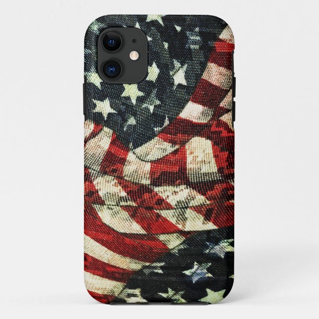 Capa Para iPhone Da Case-Mate American Flag-Camouflage por Shirley Taylor (Verso)