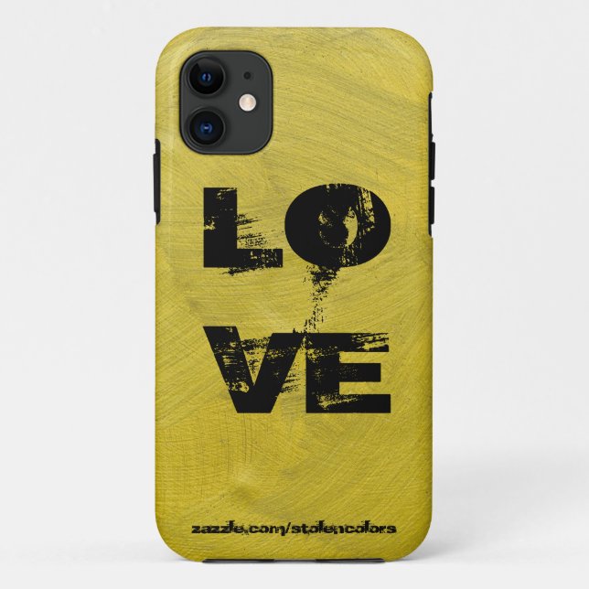 Capa Para iPhone Da Case-Mate Amo Iphone Preto E Dourado (Verso)