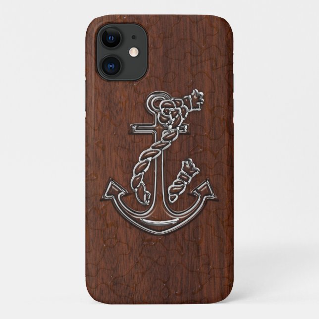 Capa Para iPhone Da Case-Mate Anchor Náutico Molhado (Verso)