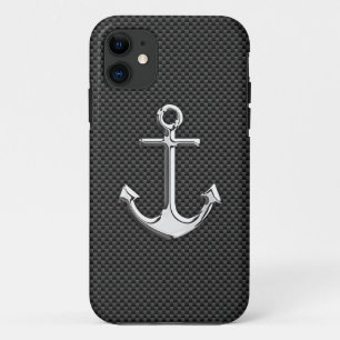 Capa Para iPhone Da Case-Mate Âncora cromo em decor de fibra de carbono