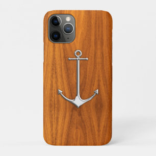 Capa Para iPhone Da Case-Mate Âncora prateada no estilo de vida náutico de fol