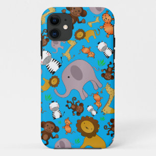 Capa Para iPhone Da Case-Mate Animais da selva azul-céu