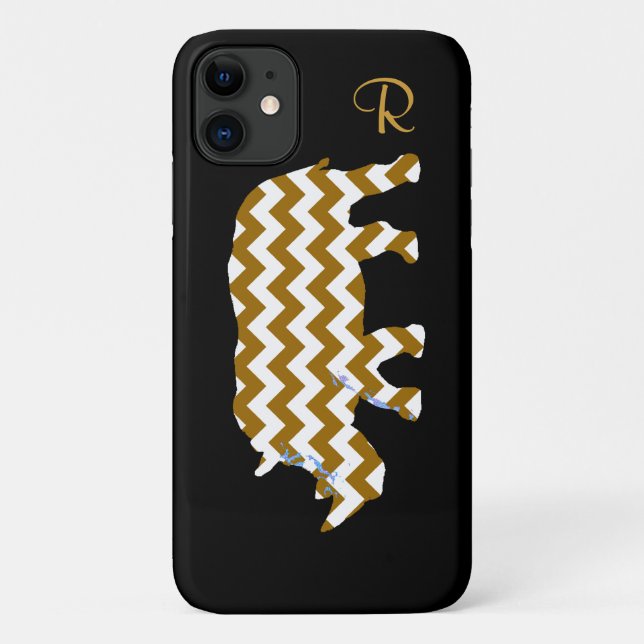 Capa Para iPhone Da Case-Mate animal chevron rhino (Verso)