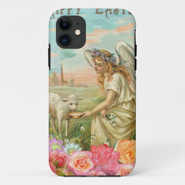 Capa Para iPhone Da Case-Mate Anjo do felz pascoa (Verso)