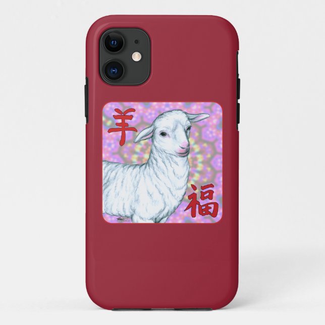 Capa Para iPhone Da Case-Mate Ano da Sorte de Ovelha! (Verso)