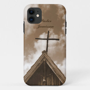 Capa Para iPhone Da Case-Mate Antiga Igreja Nacional Sepia, Nome, 