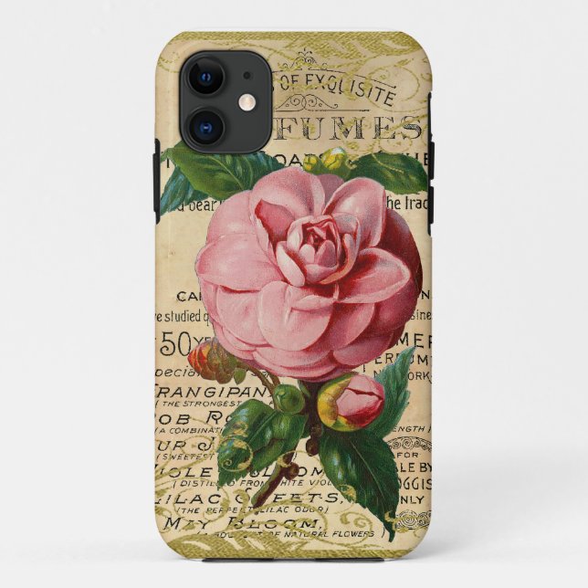 Capa Para iPhone Da Case-Mate Antigos Rosas franceses (Verso)