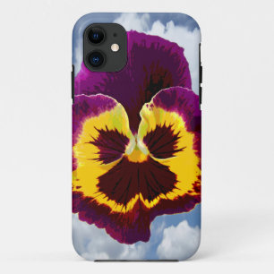 Capa Para iPhone Da Case-Mate Apenas um Flor Pansy + seu texto e suas ideias