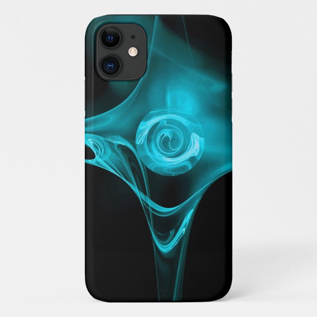 CAPA PARA iPhone DA Case-Mate AQUA BLUE FRACTAL ROSA (Verso)