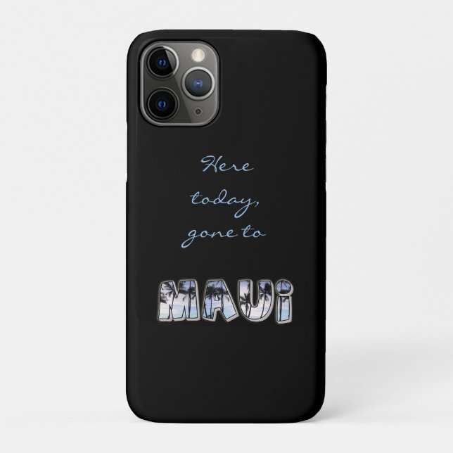Capa Para iPhone Da Case-Mate Aqui hoje, fui a Maui (Verso)