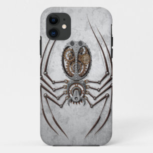 Capa Para iPhone Da Case-Mate Aranha de Steampunk no aço áspero