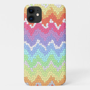 Capa Para iPhone Da Case-Mate Arco-íris Cevron Vidro manchado Abstrato