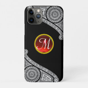 Capa Para iPhone Da Case-Mate ARQUITETO RENAISSÂNCIA Monograma vermelho-branco p