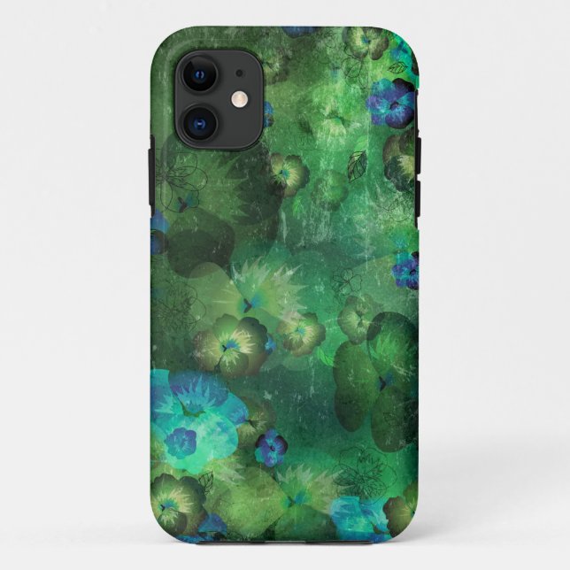 Capa Para iPhone Da Case-Mate Art floral grunge padrão (Verso)