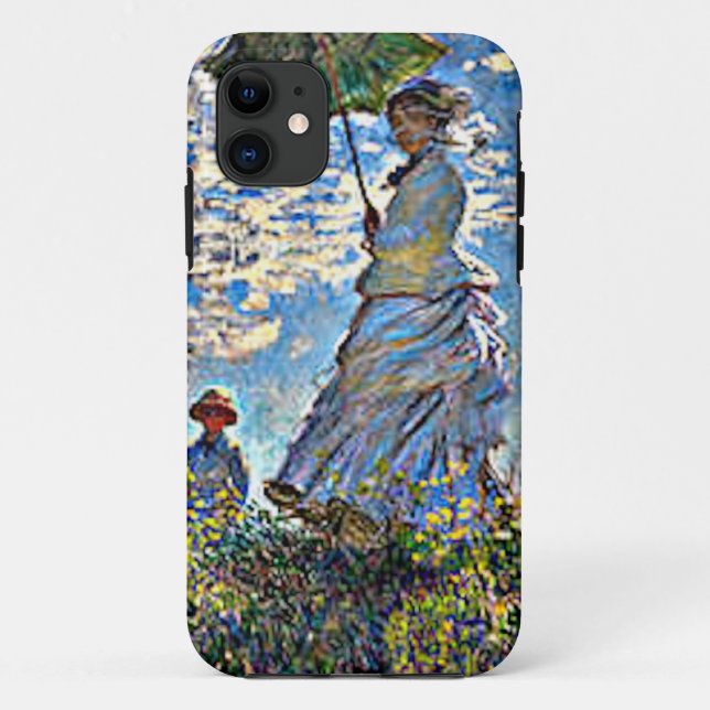 Capa Para iPhone Da Case-Mate Art Monet Lady with Umbrella (Verso)