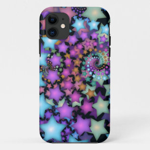 Capa Para iPhone Da Case-Mate Arte Divertida de Fractais Estrelas Coloridas