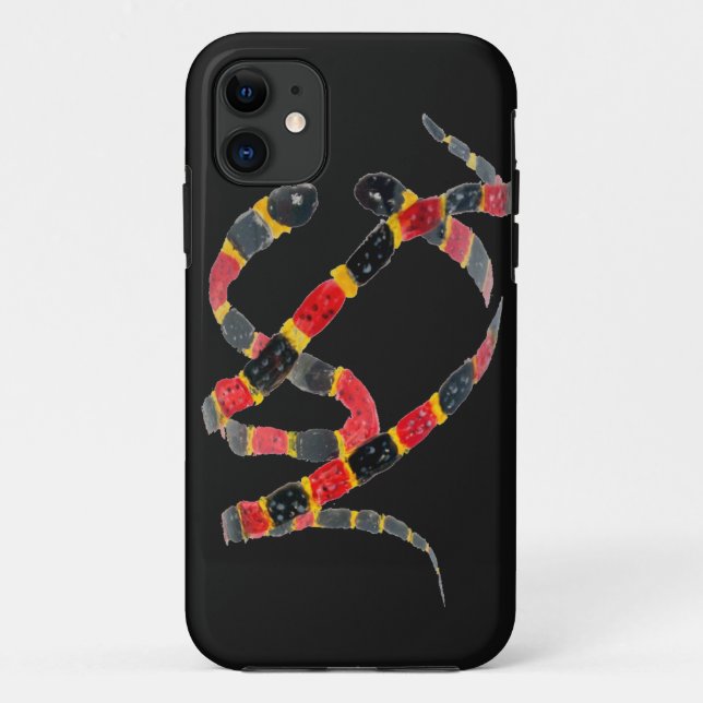Capa Para iPhone Da Case-Mate Arte do réptil que torce cobras (Verso)