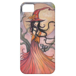 Capa Para iPhone Da Case-Mate Arte Fantasia de Bruxa e Gato da Magia de Outono