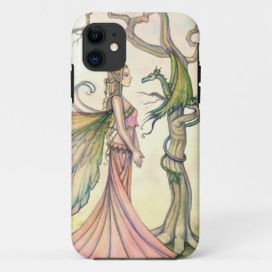 Capa Para iPhone Da Case-Mate Arte Fantasia de Fada Mística e Dragão