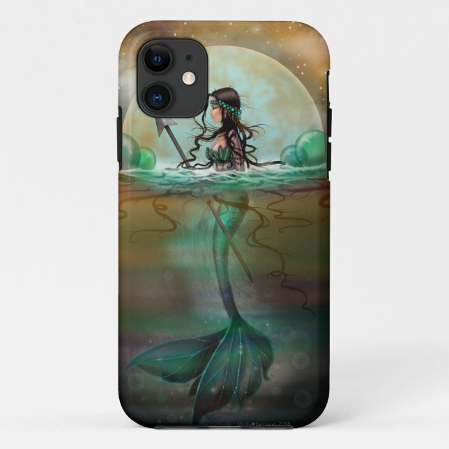Capa Para iPhone Da Case-Mate Arte Fantasia de Sereia do Mar Místico (Verso)