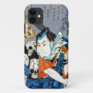 Capa Para iPhone Da Case-Mate Arte japonesa legal do crânio do samurai do heró