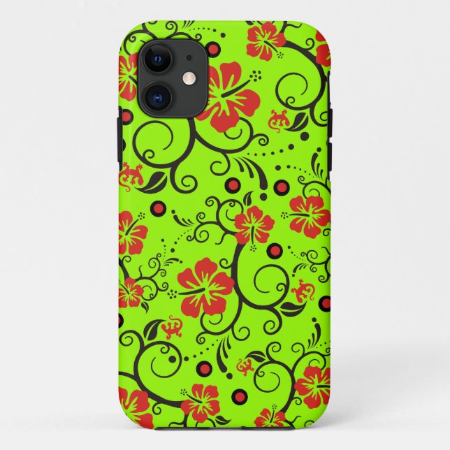 Capa Para iPhone Da Case-Mate Arte Padrão - Hibiscus Gecko - faça suas próprias  (Verso)