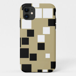 Capa Para iPhone Da Case-Mate Arte sem costura com padrão preto e branco retrô
