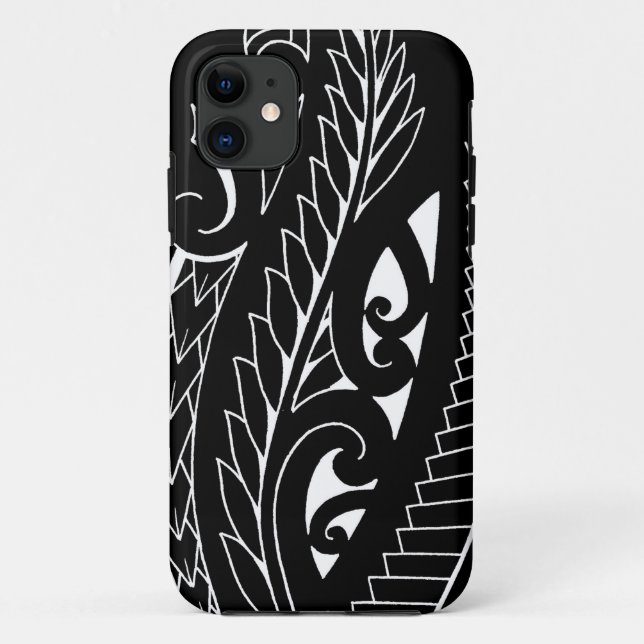 Capa Para iPhone Da Case-Mate Arte silverfern branca do símbolo nacional de Nova (Verso)