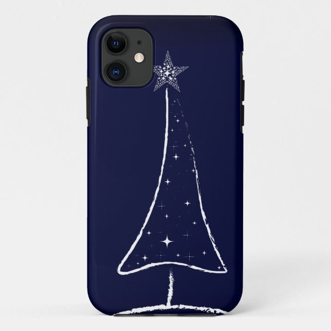 Capa Para iPhone Da Case-Mate Árvore de Natal Moderna Abstrato (Verso)