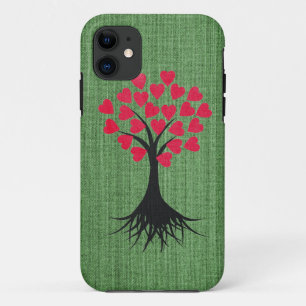 Capa Para iPhone Da Case-Mate Árvore do coração na caixa verde do iPhone 5