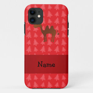 Capa Para iPhone Da Case-Mate Árvores de natal vermelhas do camelo