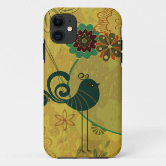 Capa Para iPhone Da Case-Mate ave-rico e vetor floral moderno