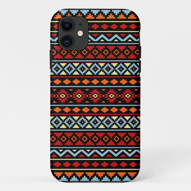 Capa Para iPhone Da Case-Mate Aztec Essência II Ptn Vermelho Azul Laranja Amarel (Verso)