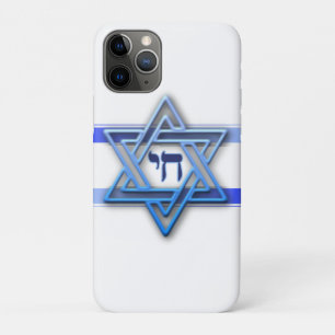 Capa Para iPhone Da Case-Mate Azul Branco e a Estrela de Davi