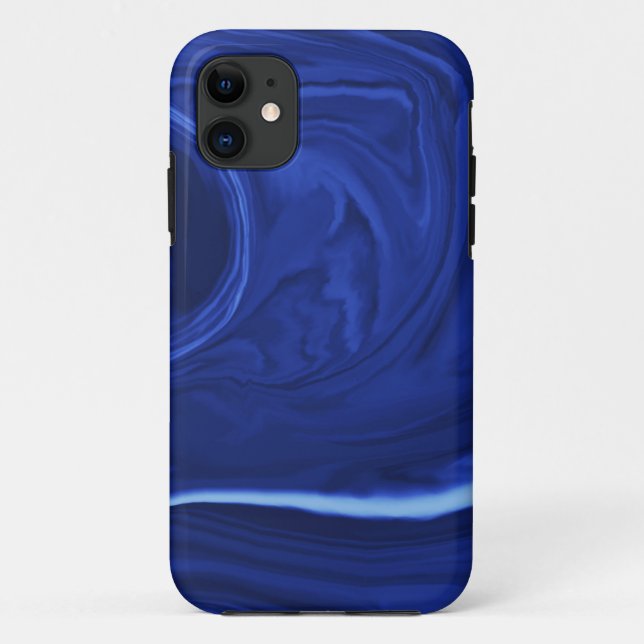 Capa Para iPhone Da Case-Mate Azul de cobalto Texturizado (Verso)